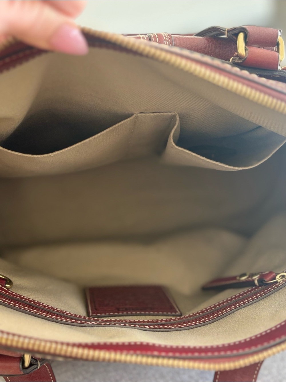 Coach Vintage Miranda Burgundy Satchel with Turn-Lock Front Pocket - Picture 6 of 9